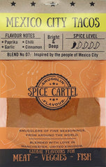 Spice Cartel's Mexico City Tacos. Perfect To Give Your Tacos & Fajitas A New Lease of Life! 35 Resealable Pouch. Hand Made In The UK.