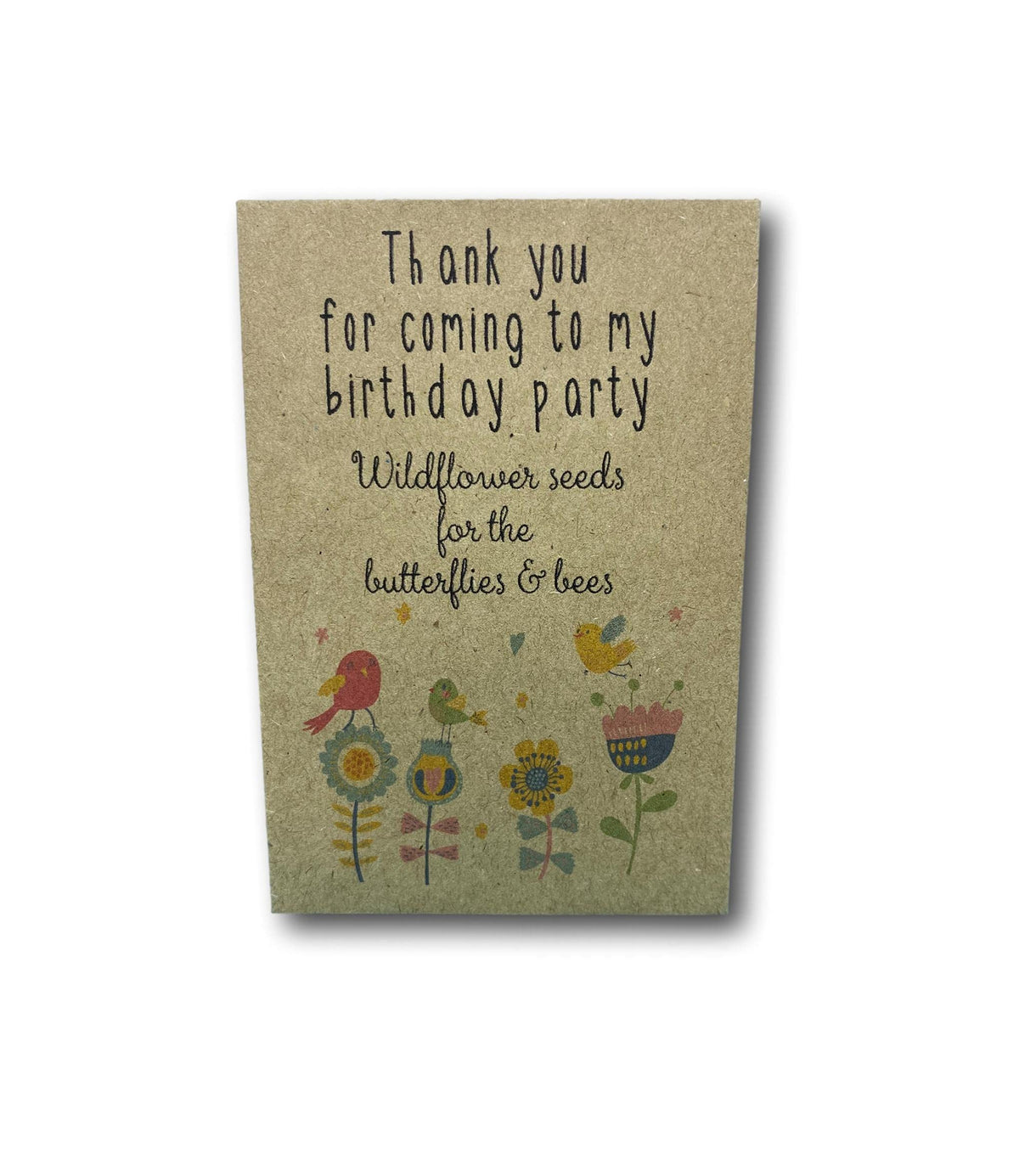 20 x Wildflower Seed Packets - Birthday Party Bag Fillers - Prime UNPERSONALISED Quick Dispatch