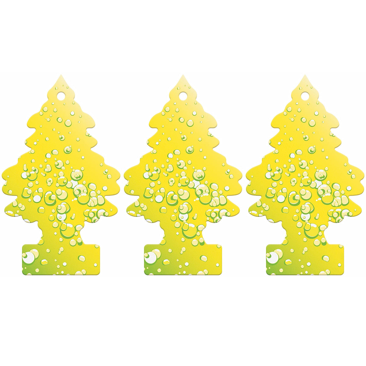 Little Trees Air Freshener Tree LTZ073 Sherbet Lemon Fragrance For Car Home Boat Caravan - Triple Pack