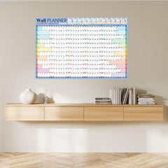 2025 Wall Planner Set Large A1 (90 x 58cm) Laminated Folded Thick Wall Calendar Includes Marker & Glue Dots for Mounting Runs Jan - Dec by Glacient