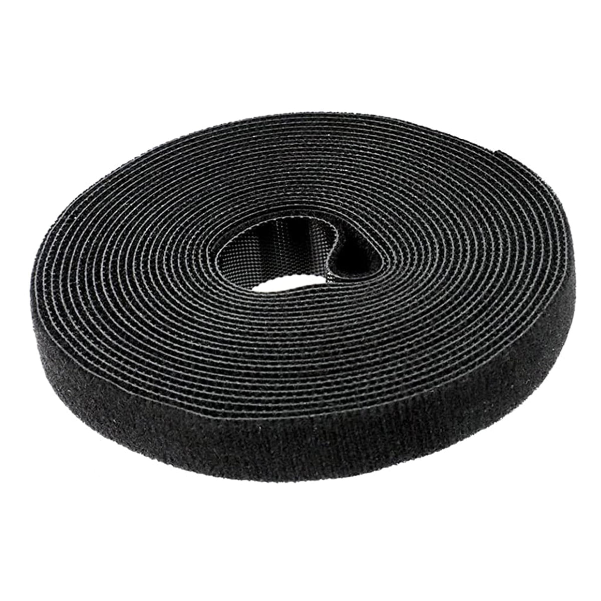 Boulton Hook and Loop Tape   Self-Wrap Hook & Loop Tape in Black   Fastening Tape Self Gripping Cable Ties Reusable Cable Tie Straps for Cable Management   Velcro Hook and Loop Tape (2 Metre Roll)