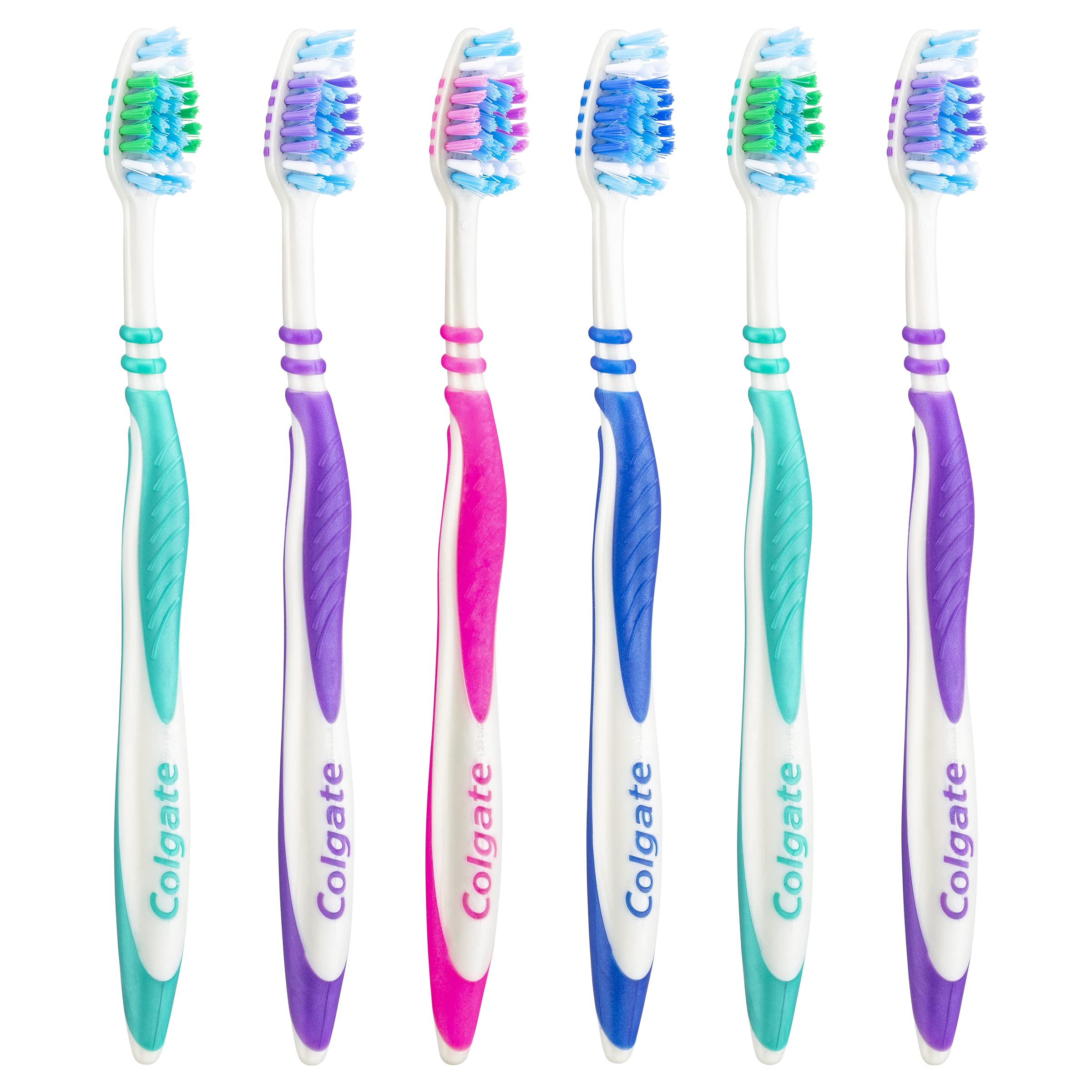 Colgate Zig Zag Toothbrush with Cross bristles to Reach deep Between Teeth 6pack