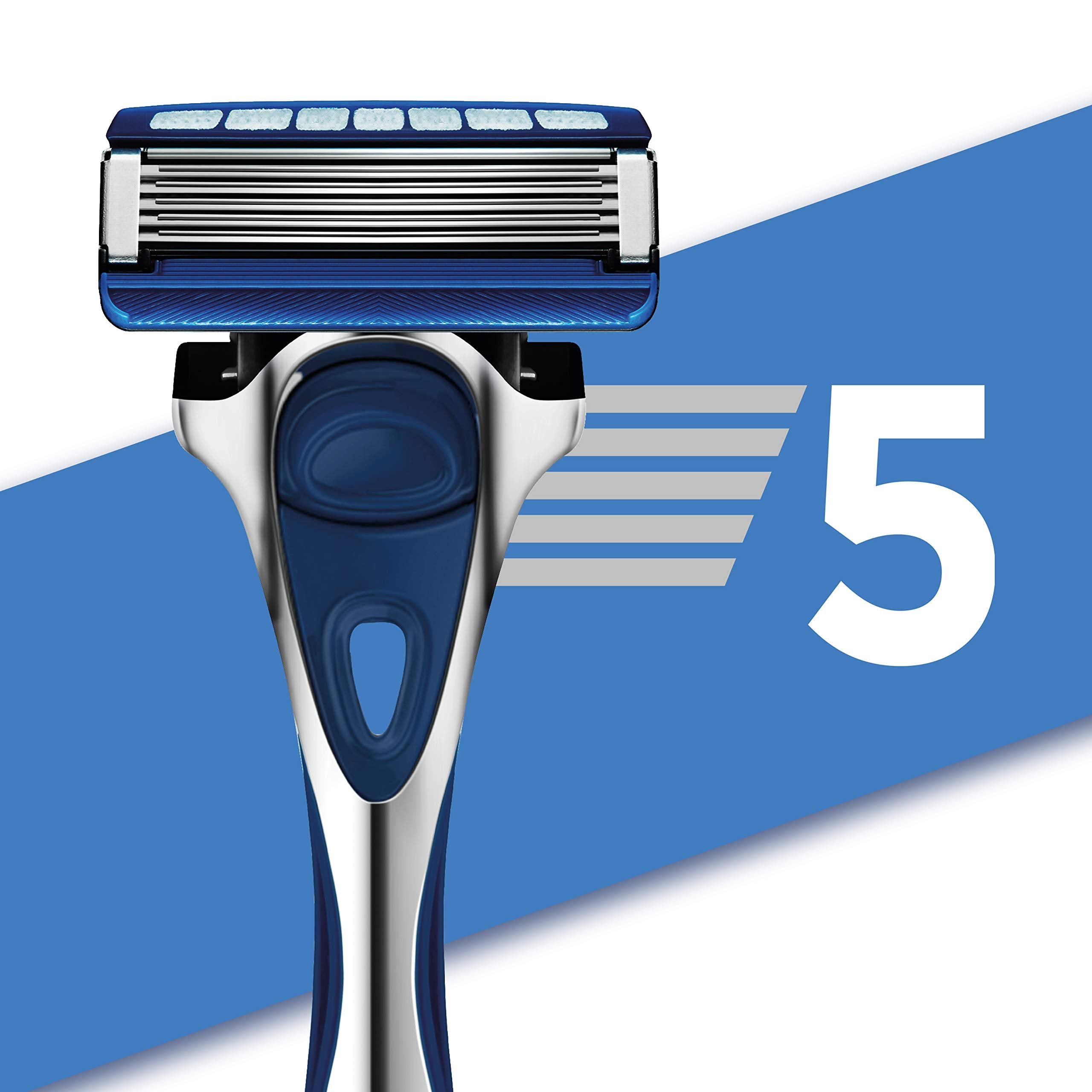 Wilkinson Sword Hydro 5 Skin Protection Advanced – 4 Refills of 5 Blades with Menthol Enriched Lubricant Band, Compatible for Any Hydro Razor