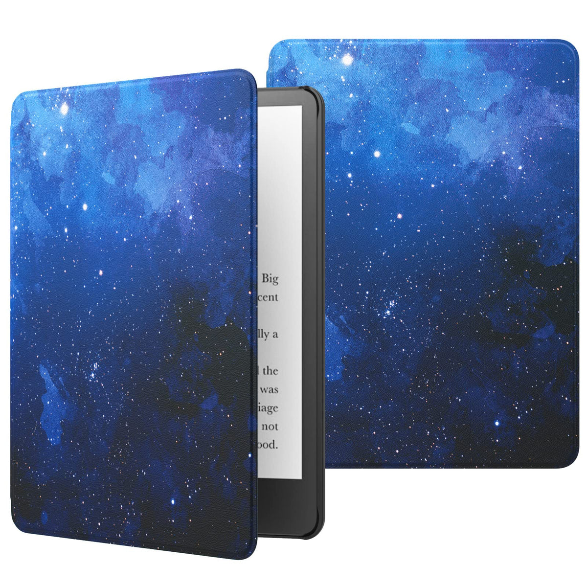 MoKo Case for 6.8 inches Kindle Paperwhite (11th Generation-2021) and Kindle Paperwhite Signature Edition, Lightweight Shell Cover with Auto Wake/Sleep for kindle Paperwhite 2021 E-Reader, Blue Starry Sky