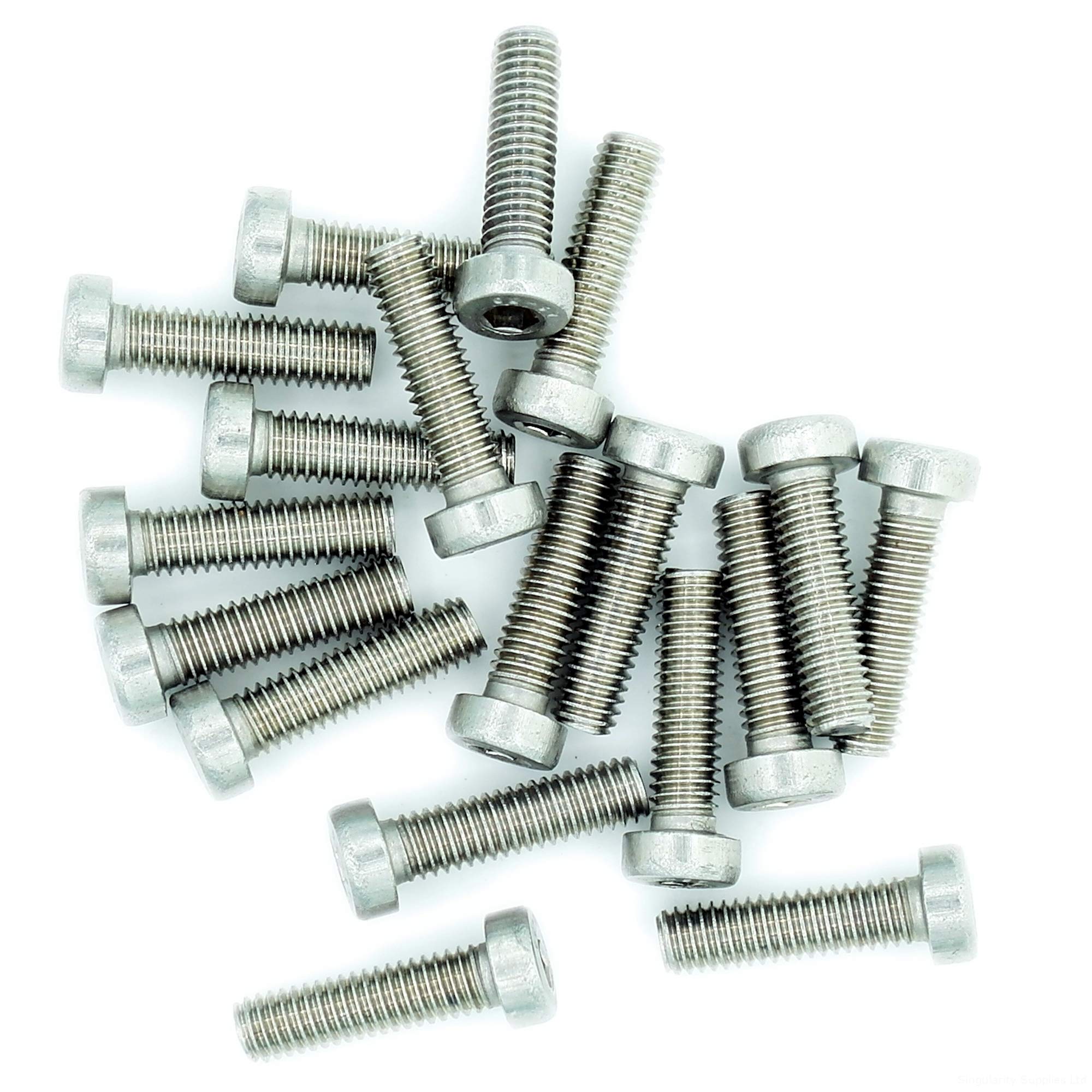 M4 (4mm x 14mm) Hex Socket Cap Screw (Bolt) (Low Head) - Stainless Steel (A2) (Pack of 20)