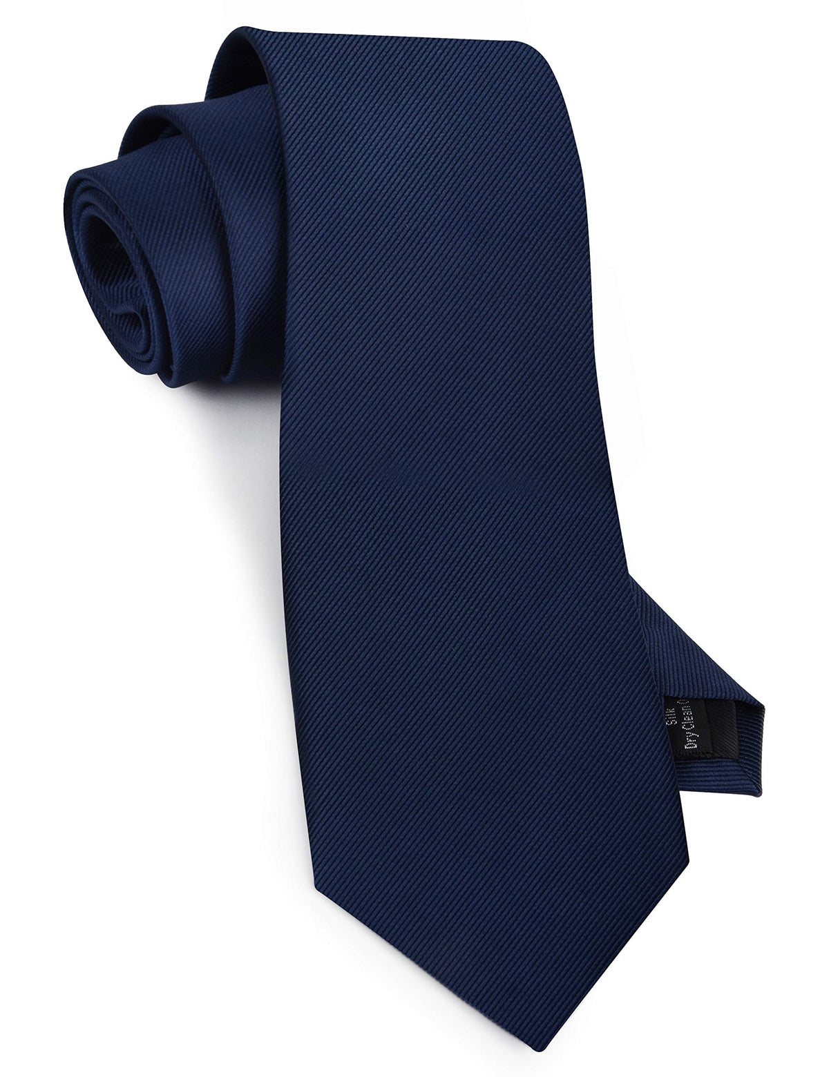 Gusleson Classic Men's Wedding Ties for Men Silk Navy Blue Tie Solid 8cm Necktie (UK0791-03)