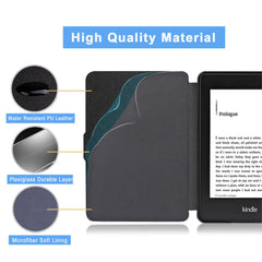 MOKASE Case Compatible with 6 inches Kindle Paperwhite (Fits 2012,2013,2015,2016 Version), Model NO: EY21 / DP75SDI, PU Leather Hard Case Protective Case Cover with Smart Wake/Sleep Funtion, Elephant