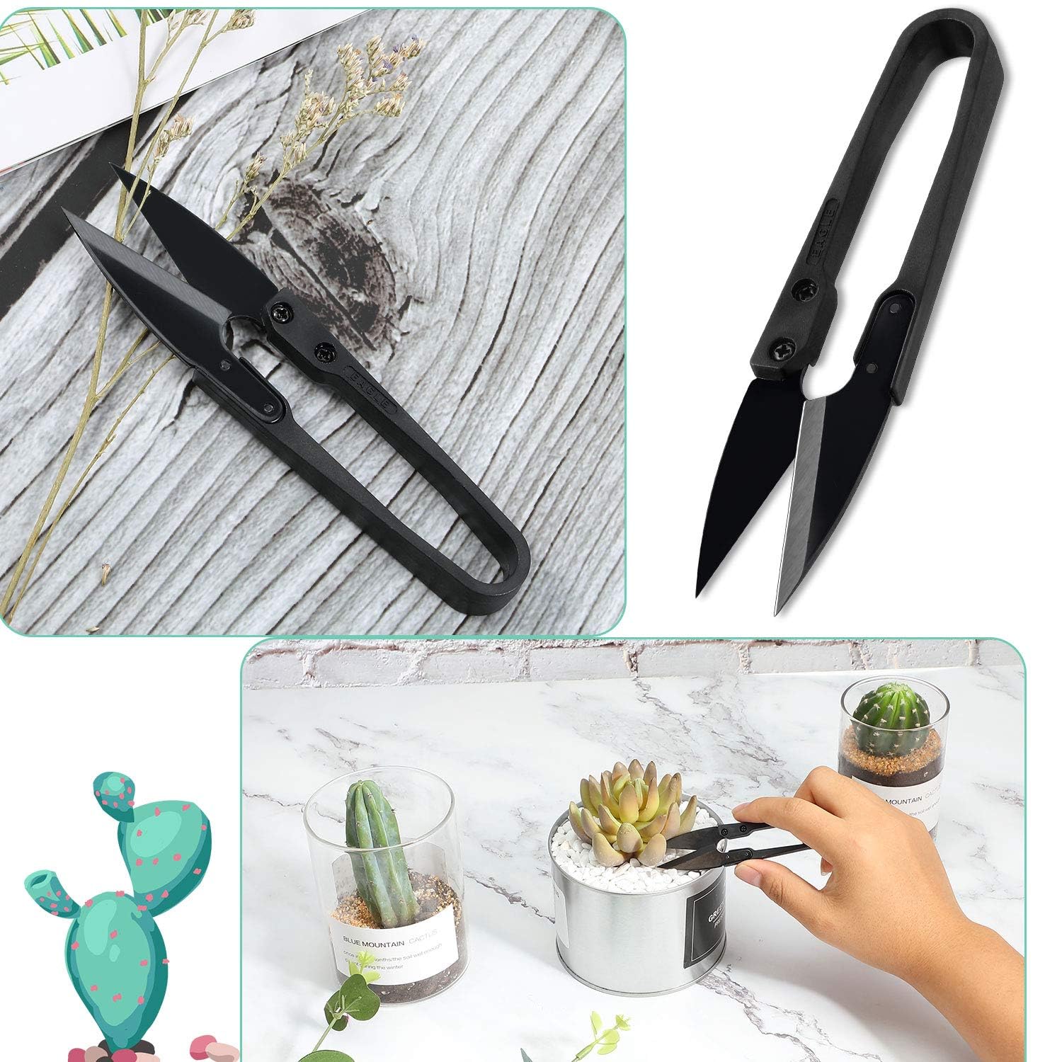 Pruning Scissors 1PCS, Small Pruner Shears, Bud Leaves Trimmer, Garden Shears for Plants, Gardening Clippers for Flower, Stainless Steel Bud and Bonsai Trimming Pruners Trimmers