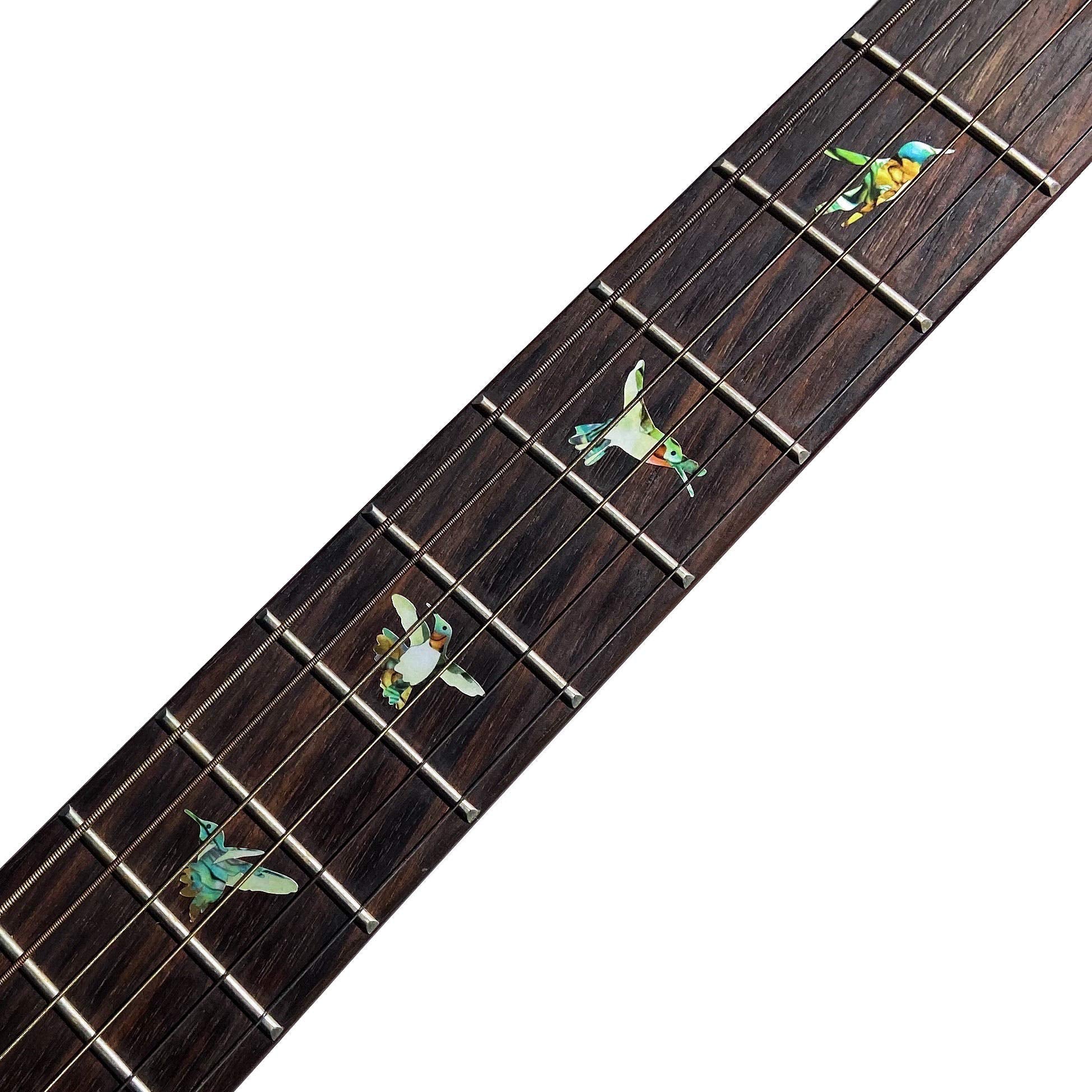 Inlaystickers Bee Hummingbirds - Fret Markers Inlay Stickers Decals for Guitars F-326BH-GT