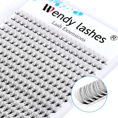 10D Premade Fans Eyelash Extension 320PCS 0.07mm D Curl 9-16mm Mixed Pre Made Fans Lashes Ponited Base Russian Volume Eyelash Extensions(320PCS-10D-0.07-D)