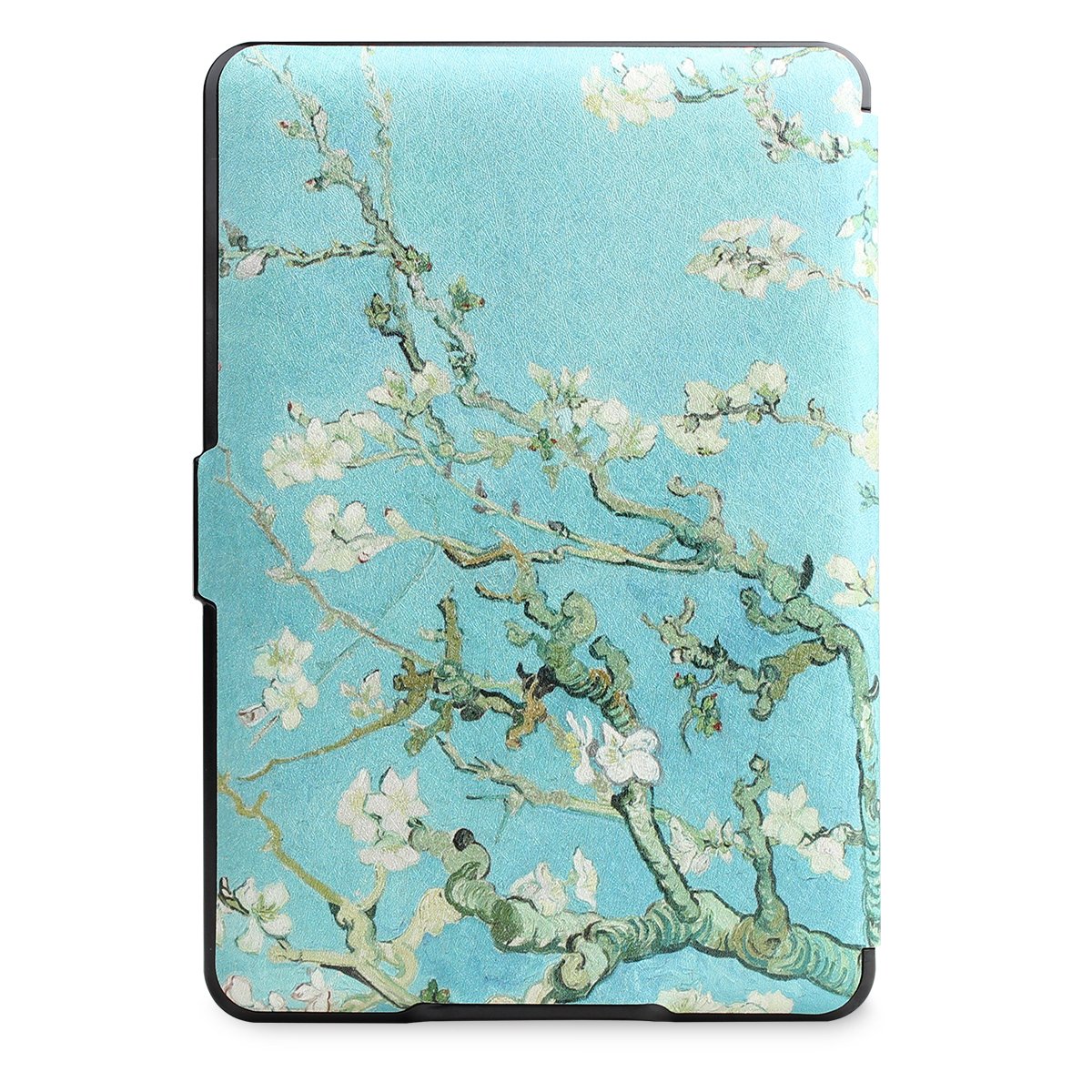 WALNEW Case for Kindle Paperwhite Prior to 2018(Model No.EY21 or DP75SDI) - PU Leather Case Smart Protective Cover Only Fits Old Generation Kindle Paperwhite Prior to 2018, Tree and Flower