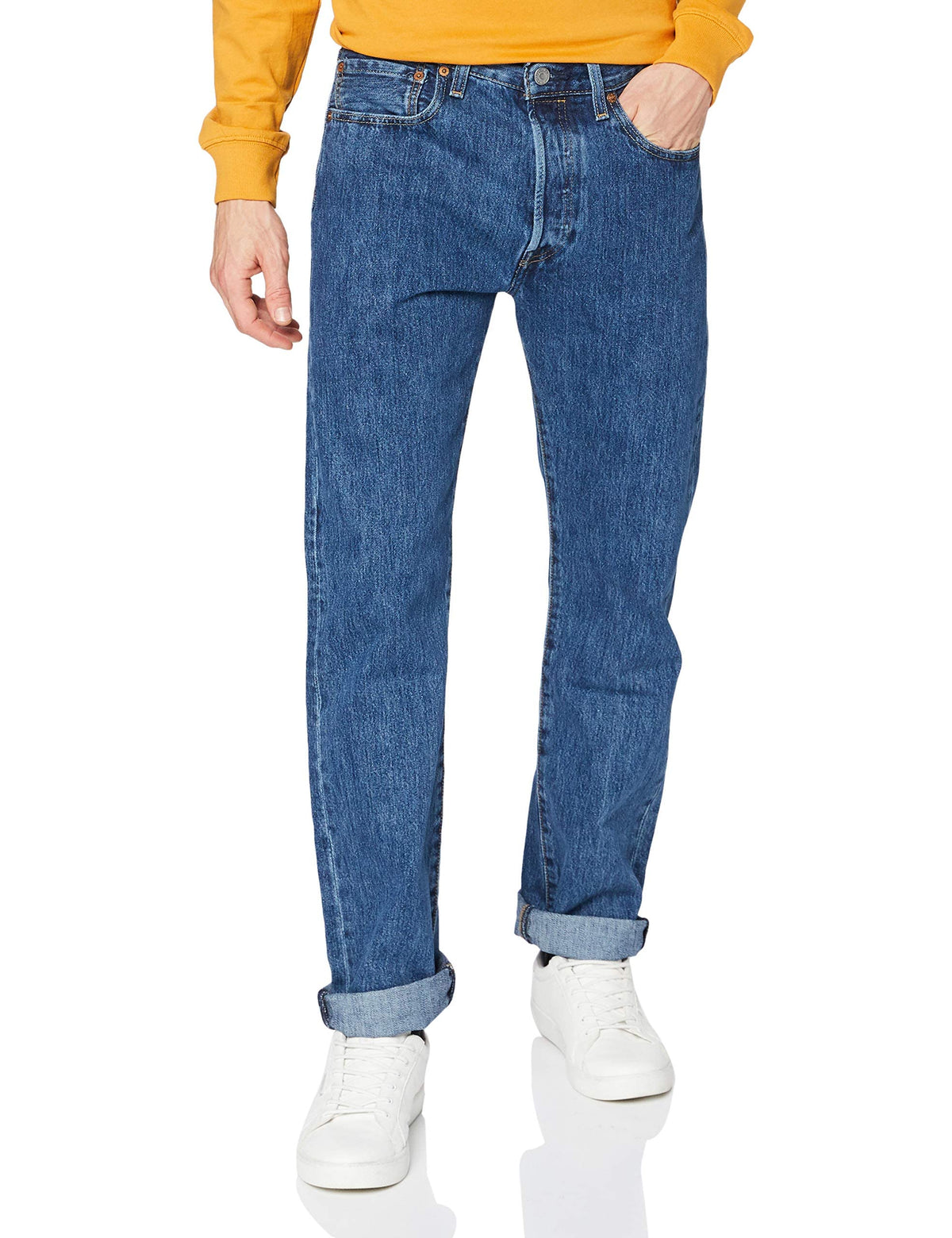 Levi's Men's 501 Original Fit Jeans, Stonewash, 32W / 32L