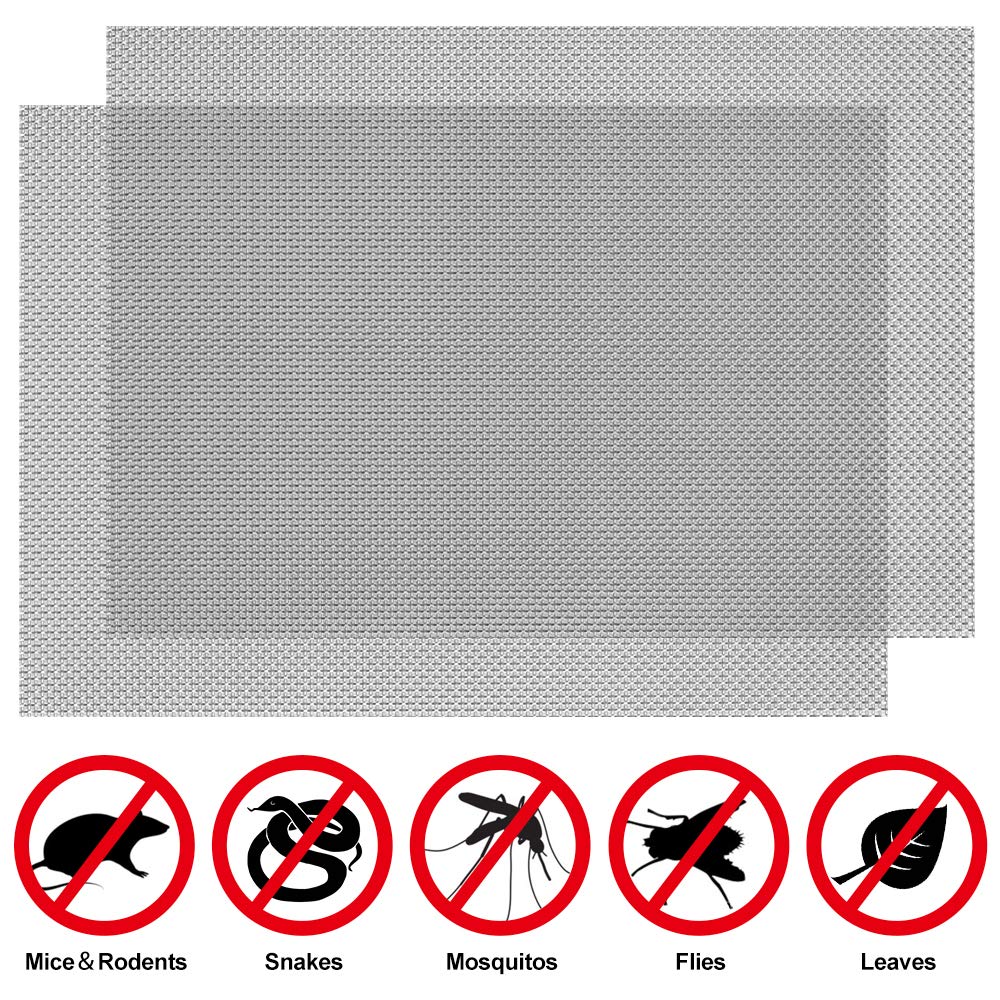 Amagabeli Garden Home 6PCS A5 (150x210mm) Rodent Mesh 304 Stainless Steel Aperture 1mm Wire Diameter 0.60mm Wire Mesh Rodent Proof Screen Metal Mesh Sheet Air Bricks Cage Net Cabinets Window Door