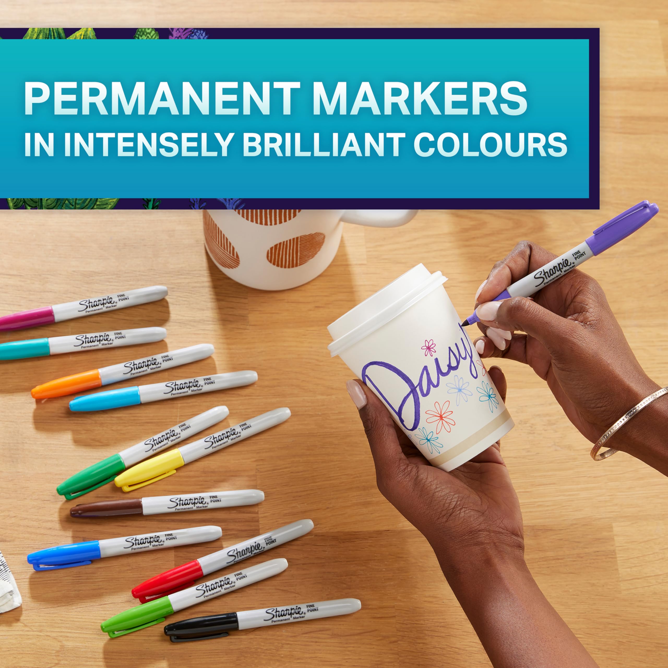 Sharpie Permanent Marker Set   Limited Edition Colour Assortment   Fine Point   18 Count Marker Pens   Back to School Set