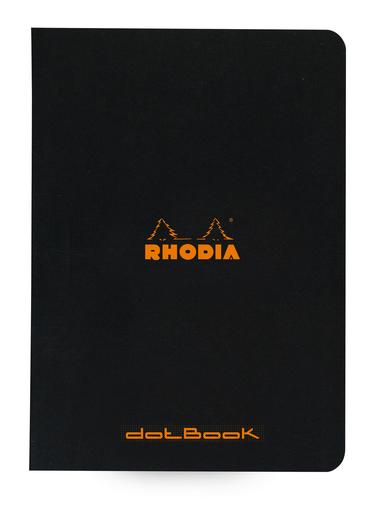 RHODIA 119186C - Black Piqué Notebook - A5 - Dot Dot - 96 pages - Clairefontaine White Paper 80 g/m - Soft, Resistant and Waterproof Coated Card Cover - Classic