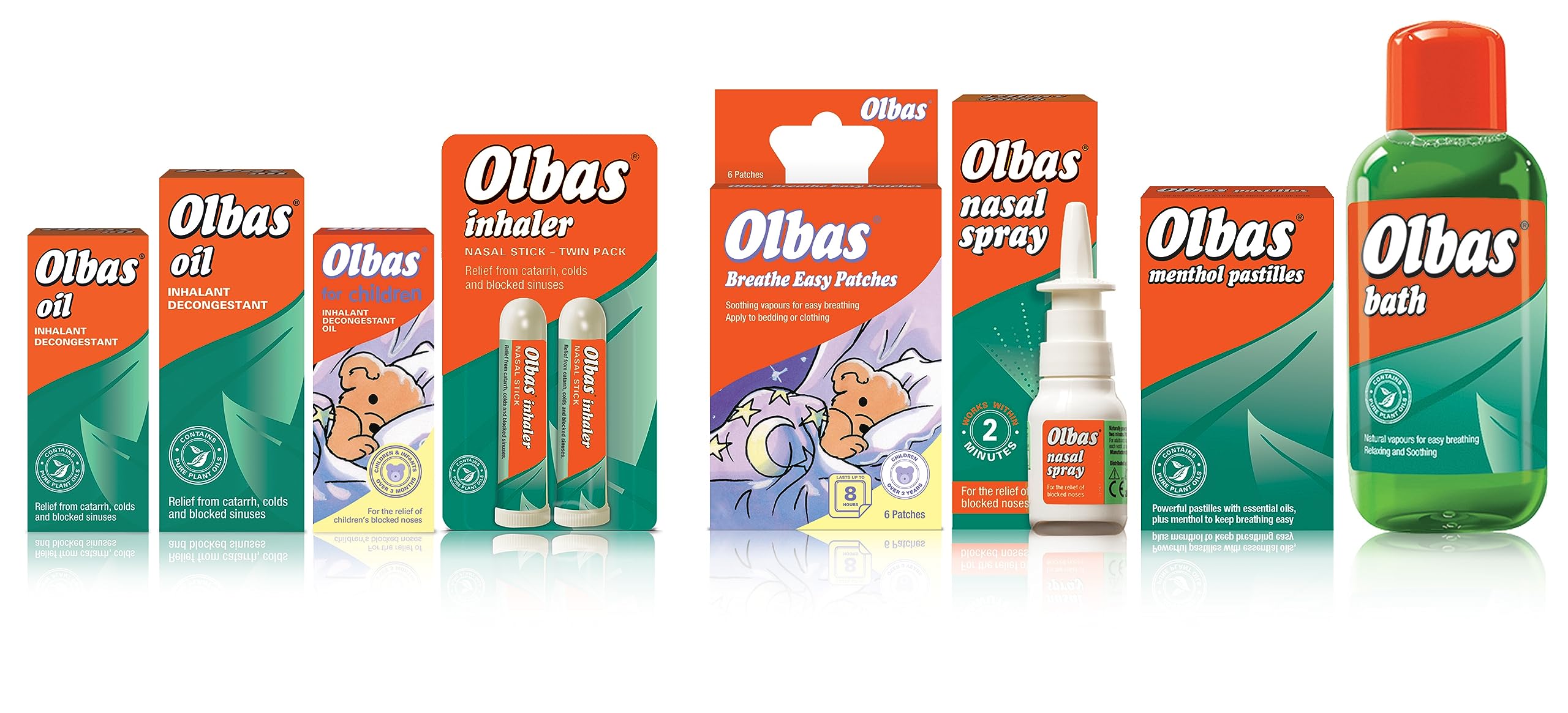 Olbas Nasal Inhaler Pack of 4 - Nasal Stick - Relief from Catarrh, colds and Blocked Sinuses