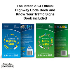 The Highway Code 2024 UK and Know Your Traffic Signs 2024 UK and 128 Road Signs Flash Cards 2024 UK - Driving Instructor Approved - Driving Test Gifts For Teenage Boys & Girls 16-18 Years