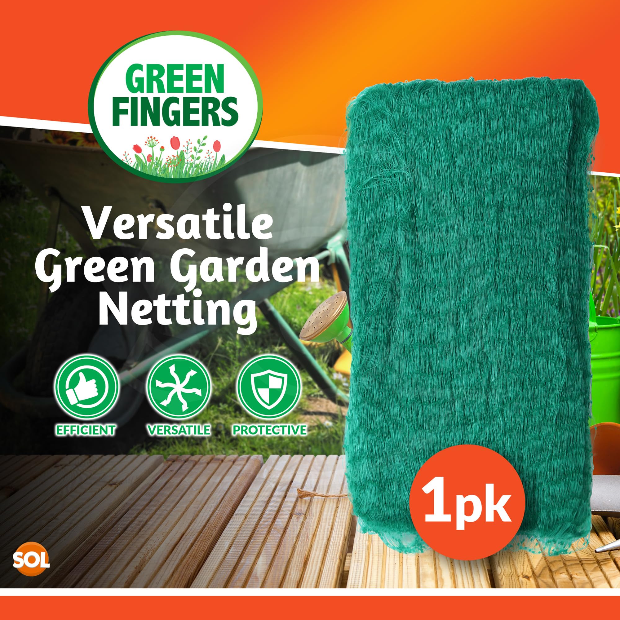 2m x 10m Green Garden Netting, Use as Anti Bird Netting for Garden, Garden Mesh Netting for Plant Fruit Vegetables, Netting to Protect Grass Seed, Pond Netting, Fruit Bush Netting, Vegetable Netting