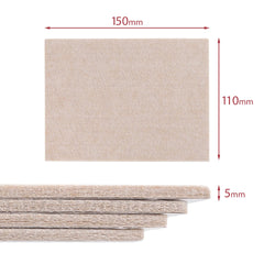 Furniture Pads for Hardwood Floors – Self-Adhesive Furniture Felt Sliders Pack of 4 – Cut To Size Non Slip Pad Sheets for Tile, Laminate Floor – Non Scratch Floor Protectors – 150mm x 110mm - BEIGE