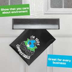 Compostable Mailing Bags,Biodegradable Mailing Bags,Eco Friendly Mailers 10 x 14 inches (25.5 x 35.5 cm)  10PK