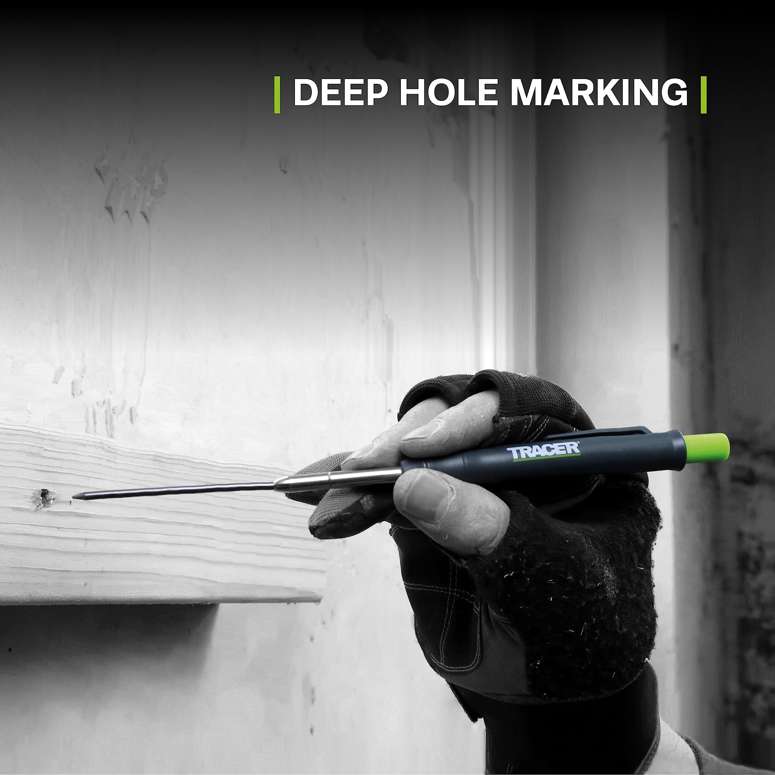 Tracer Marking Kit - Deep Hole Pencil, ALH1 Lead set and 2 Clog Free Markers with Holsters