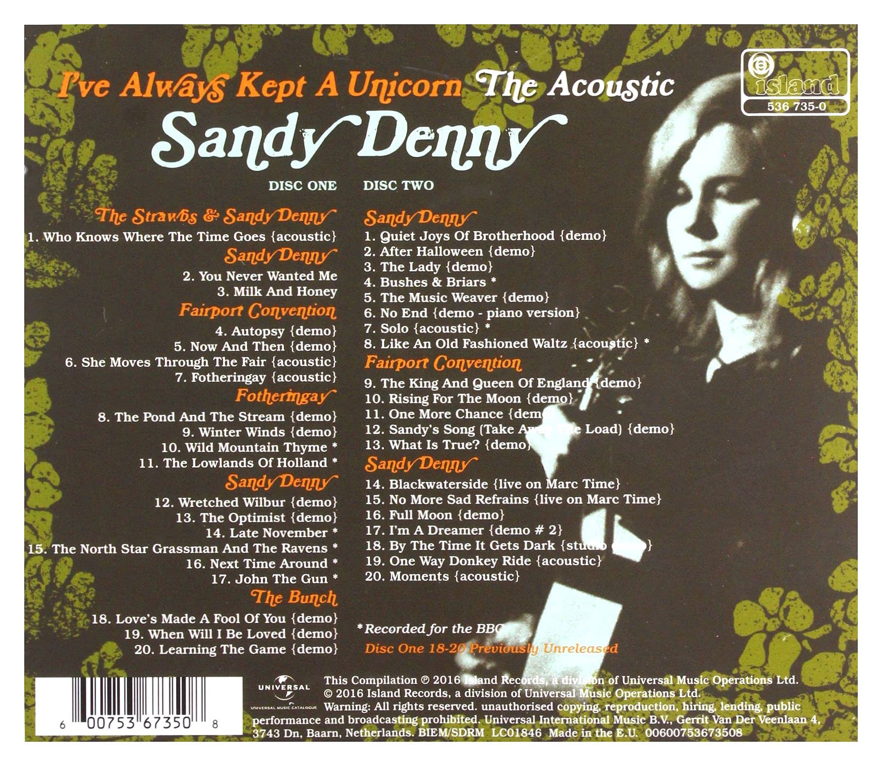 I've Always Kept A Unicorn - The Acoustic Sandy Denny