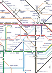 London Underground Tube Map Wrapping Paper and Tags Souvenir Giftwrap