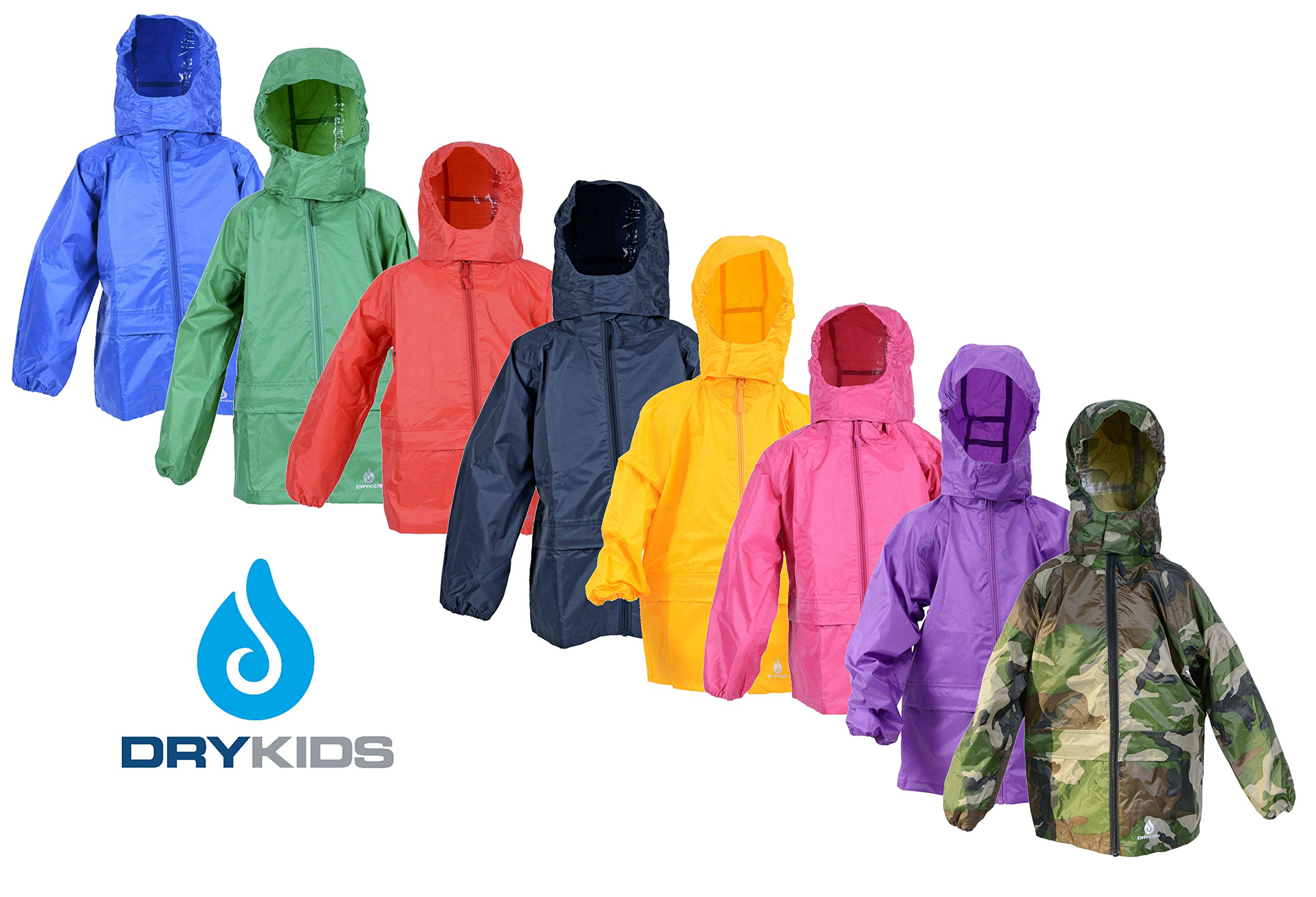 DRY KIDS packable jacket Purple 9/10yrs