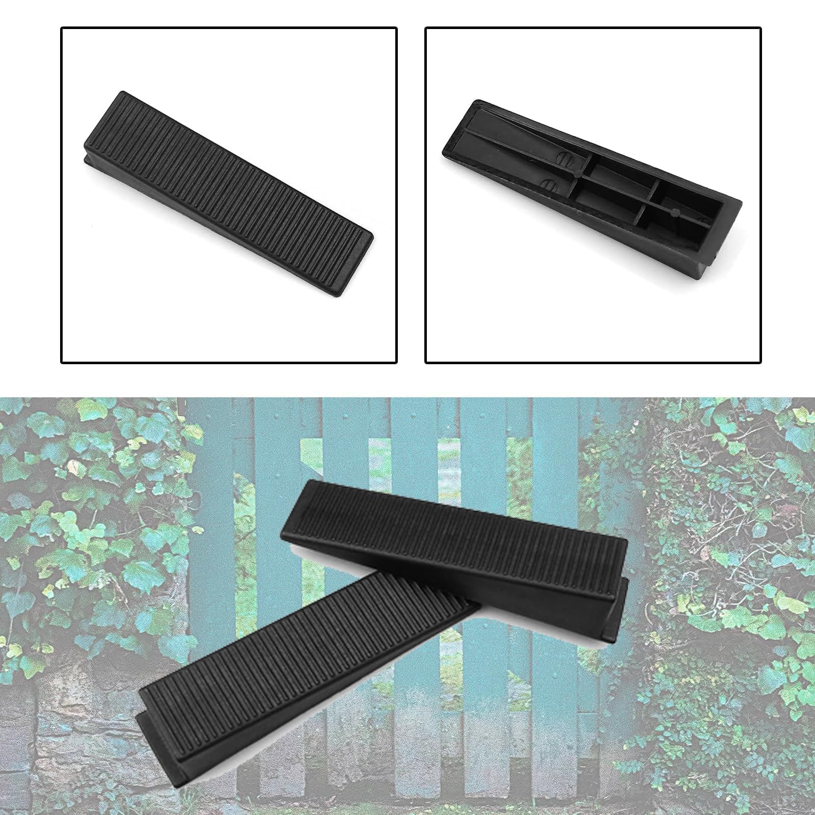 20PCS Fence Panel Wedges Plastic Fence Panels Fence Wedges to Stop Banging Wedges for Laying Ceramic Stop Fence Panels Rattling Banging Fence Panel Clips with Window Wedges Door Wedges Indoors