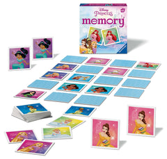 Ravensburger Disney Princess Mini Memory Game - Matching Picture Snap Pairs For Kids Age 3 Years Up - Educational Todder Toy