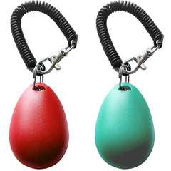 Pet Training Clicker with Wrist Strap - Dog Training Clickers (Red and Bluegreen)