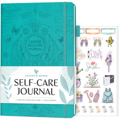Legend Self-Care Journal – Guided Daily Reflection Journal to Support Mental & Physical Health – Daily Mood, Meditation & Personal Development Notebook – 26.5x18.5cm, Lasts 3 Months (Turquoise)