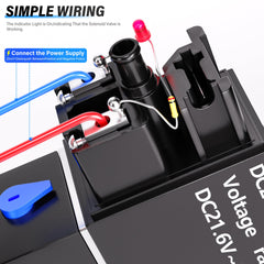 TAILONZ PNEUMATIC 3/8 Inch BSP Solenoid Valve 24V Single Coil Pilot-Controlled Electric 2 Position 5 Way Connection Type 4V310-10