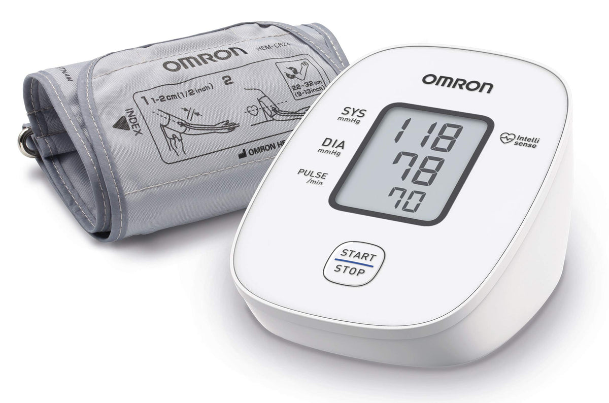 OMRON X2 Basic – Automatic Upper Arm Blood Pressure Monitor for Home Use, Clinically Validated  Irregular Heartbeat Detection  Cuff Wrapping Guide - Accurate Results & Memory