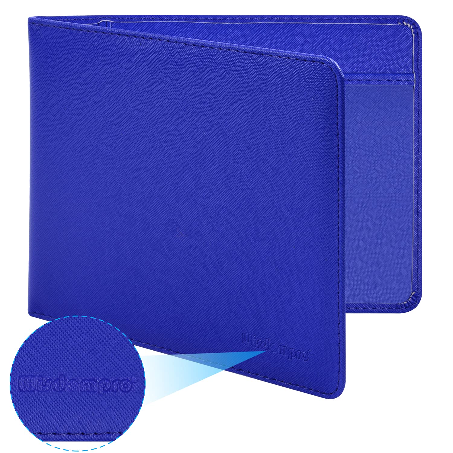 Wisdompro PU Leather Disabled Blue Badge and Timer Holder, Blue Badge Holder, Disabled Badge Holder Wallet for Car Disability Parking Badge Cover Holder Hologram Safe - Royal Blue