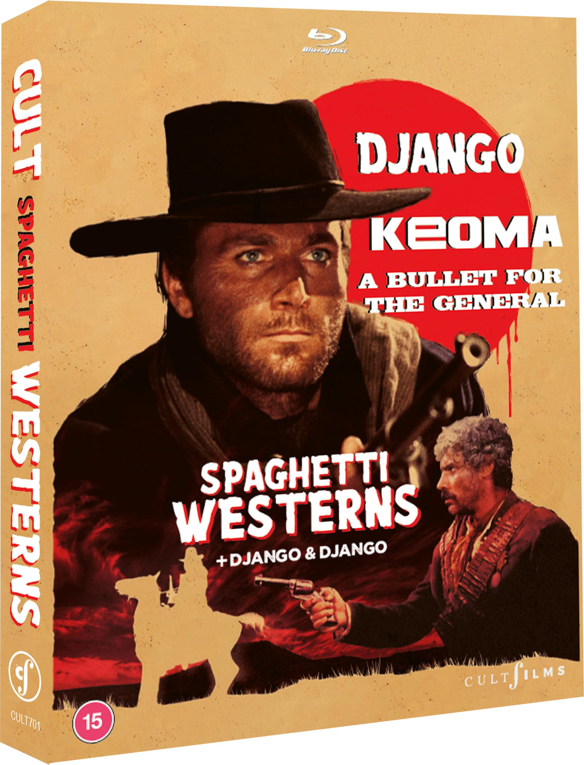 Cult Spaghetti Westerns Boxset (Django & Tarantino Bonus and Keoma and Bullet for the General (Region Free) [Blu-ray]