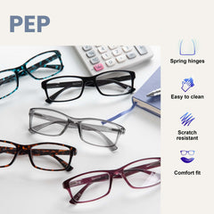 The Reading Glasses Company Purple Readers Value 2 Pack Mens Womens UVR2092P and3.00