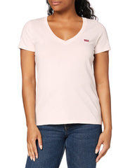 Levi's Women's Perfect V-Neck T-Shirt Almost Mauve (White) XXS -