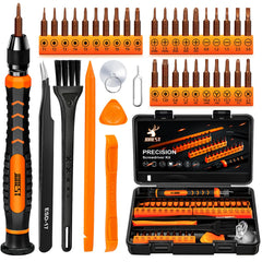 JOREST 38Pcs Precision Screwdriver Set, Tool Kit with Security Torx T5 T6 T8 T9, Triwing Y00, Star P5, etc, Repair for Laptop, Switch, PS4, Xbox, MacBook, iPhone, Ring Doorbell, Watch, Glasses, etc