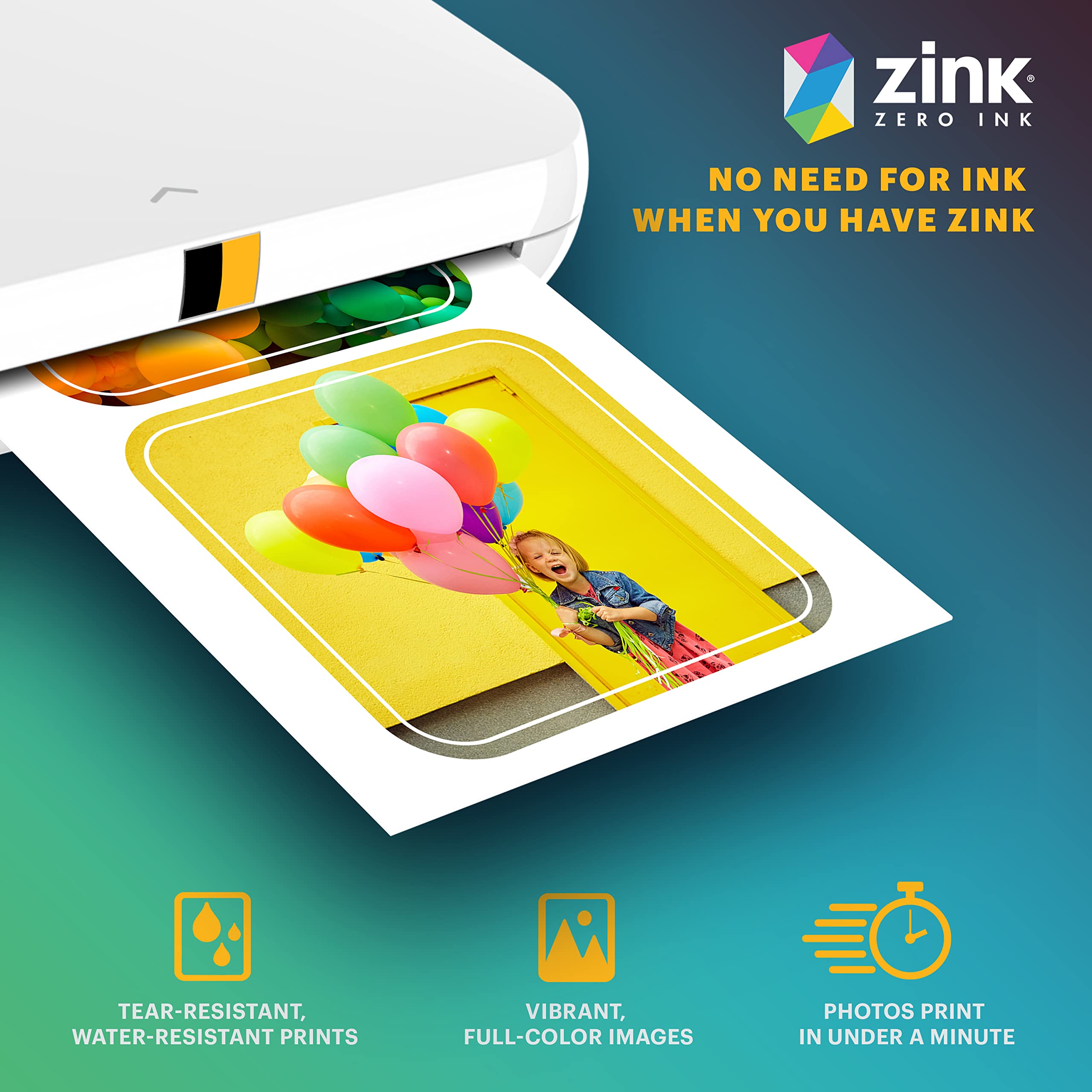 Kodak 2 inchesx3 inches Premium Zink Pre-Cut Sticker Fotopapier (30 Vellen) Compatibel met alle Kodak 2x3 inches Instant Print-producten - behalve Printomatic