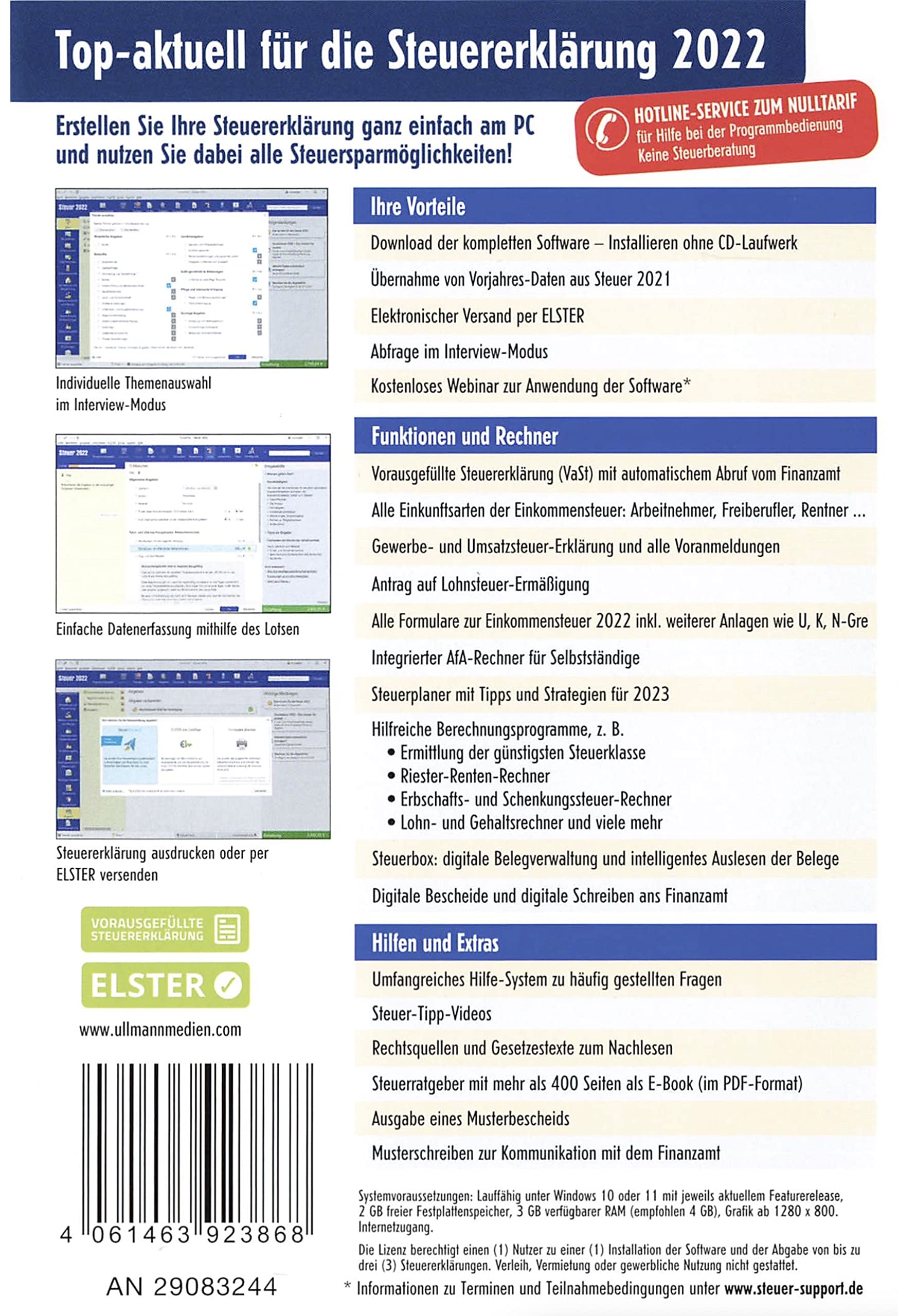 Steuersoftware Steuer 2020 DISCOUNTER CD Steuererklärung Steuerprogramm Einkommensteuer 2020 Einkommensteuererklärung ELSTER, Freiberufler, Arbeitnehmer Steuererklärung Aldi