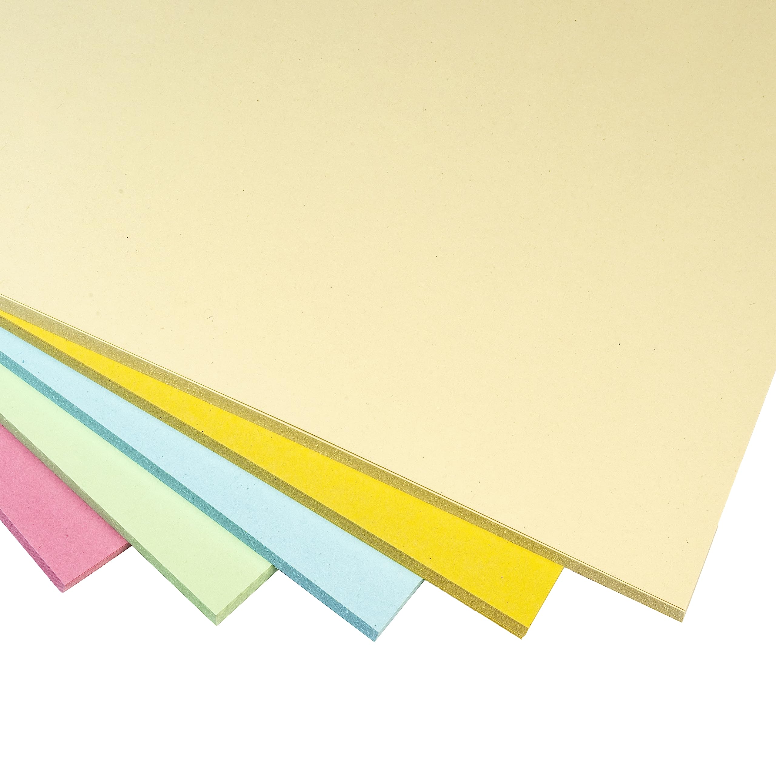 Hawksbill Paper 225GSM Multi-Purpose Pastel Rainbow Coloured Card – 50 Pack of Thick, Premium, Coloured A4 Card – Thick Card for Making Stationery, Home or Office Use and Arts or Crafts