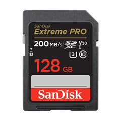 SanDisk 128GB Extreme PRO SDXC card and RescuePRO Deluxe, up to 200MB/s, UHS-I, Class 10, U3, V30