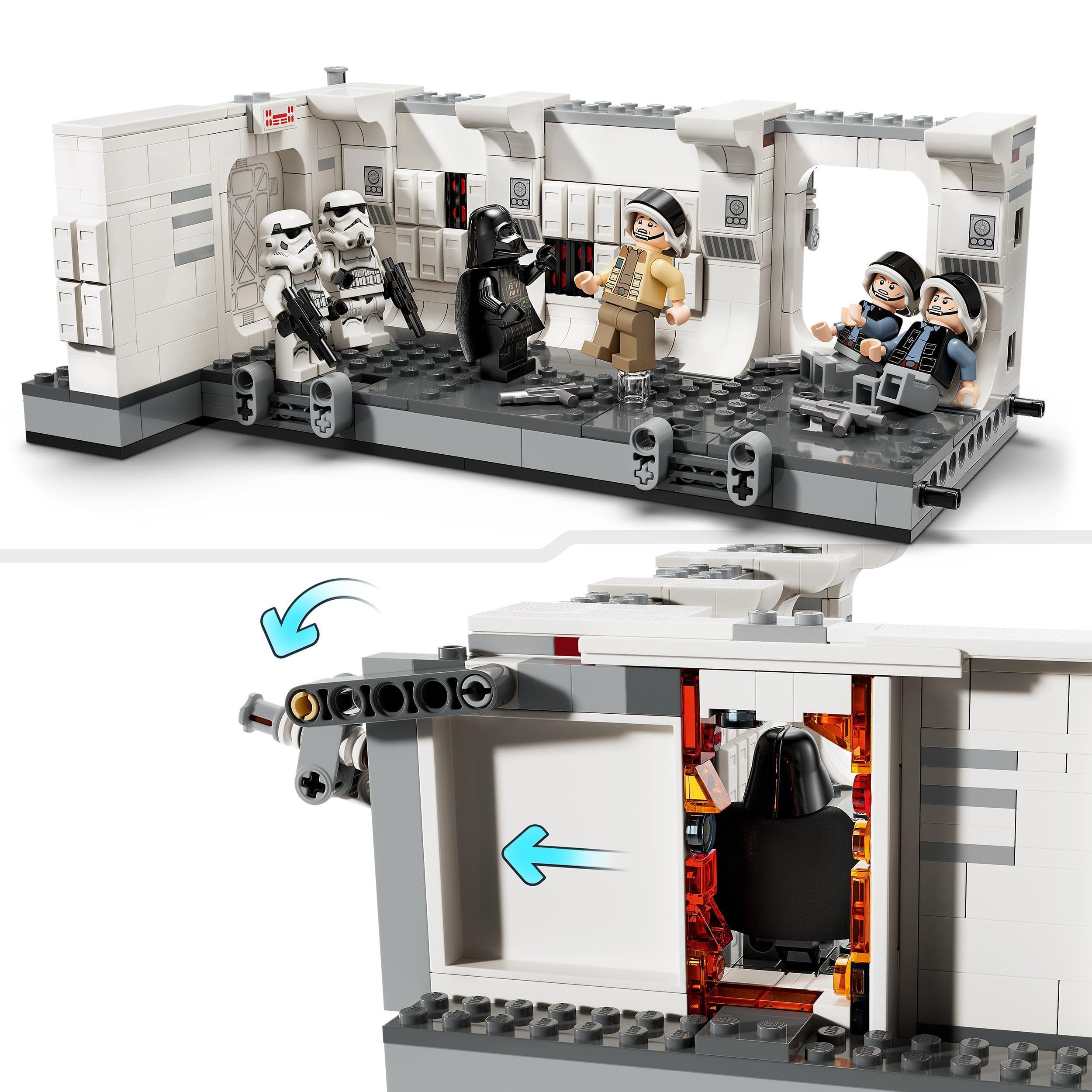 LEGO Star Wars Boarding the Tantive IV Set, A New Hope Buildable Toy for 8 Plus Year Old Boys, Girls & Kids, with 7 Minifigures Incl. Darth Vader & 25th Anniversary ARC Trooper Fives, Gift Idea 75387