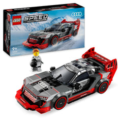 LEGO Speed Champions Audi S1 e-tron quattro Race Car Toy Vehicle, Buildable Model Set for Kids, Playable Display Gift Idea for 9 Plus Year Old Boys and Girls Who Enjoy Independent Play 76921