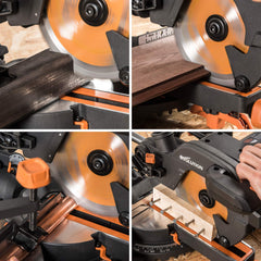 Evolution Power Tools R185TCT-20MS 185 mm Multi Material Mitre Saw Blade (AKA TCT Saw Blade, Metal Cutting Blade, Wood Blade) - Carbide Tipped Blade Cuts Wood, Metal and Plastic