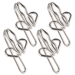 The Bead Shop Heavy Duty Metal Curtain Drapery Hooks (50 Pack) Curtains, Drapes, Pencil Pleats - Brass