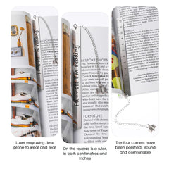 TIESOME Funny Bookmarks for Women and Men, Bookmarks for Book Lovers for Women Teens Boys Girls Book Accessories for Reading Lovers Reader Inspirational Graduation Bookmark