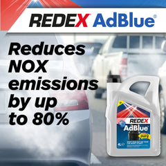 Redex AdBlue Additive 4L, AdBlue With Easy-Pour Spout, Reduces NOX Emissions, Quick & Easy Filling, Keep Spare In Boot, Premium Quality AdBlue Diesel Exhaust Fluid, No-Spill Bottle, 4 Litres