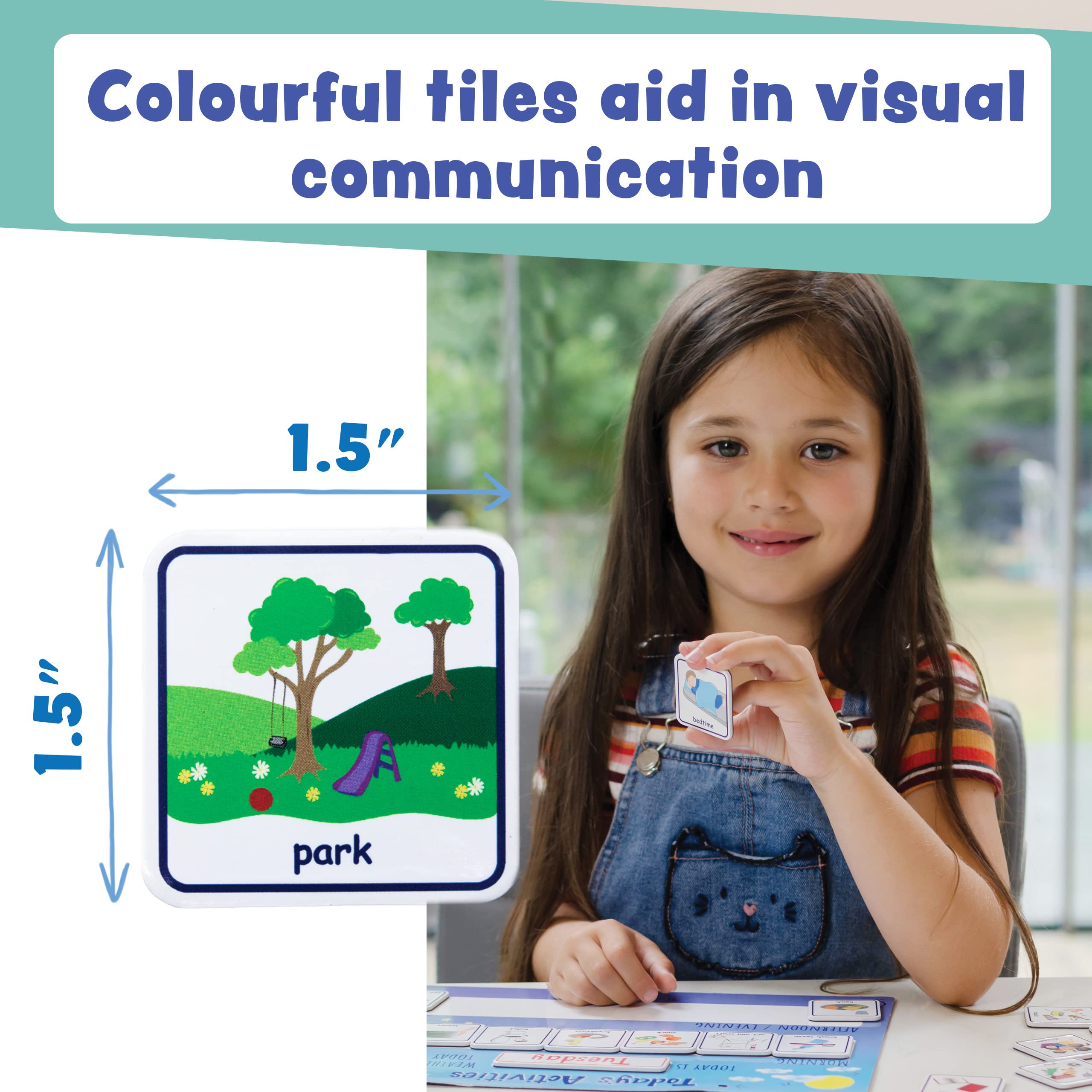 Today's Activities Daily Routine Visual Timetable Magnetic Tile Chart for Children